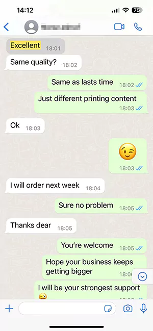 Customer feedback 4